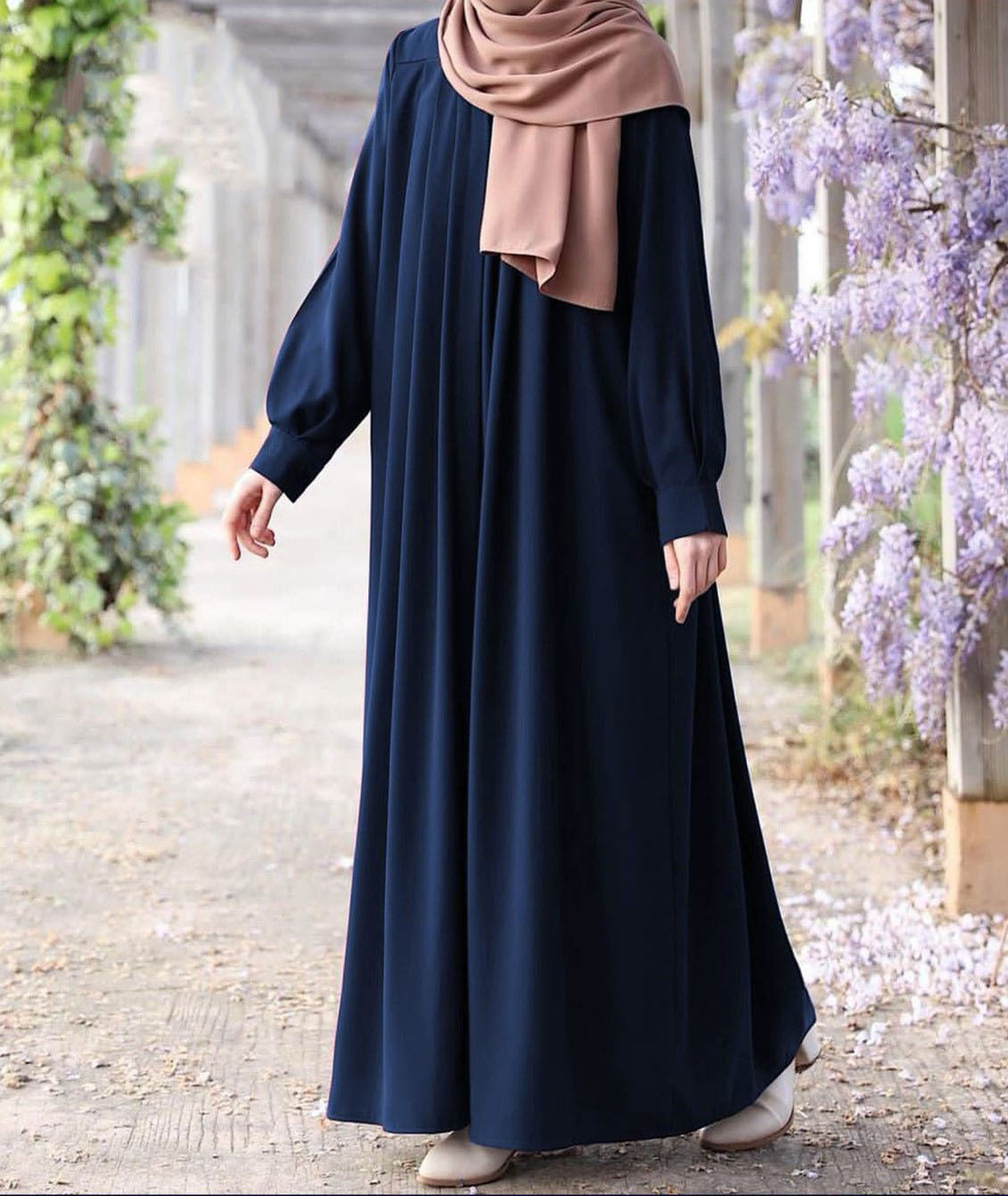 ront Zip &amp; Side Pocket Abaya with Adjustable Belt