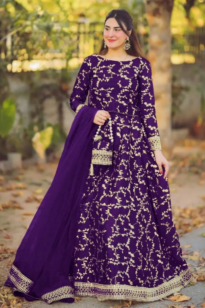 4 Piece Embroidered Maxi