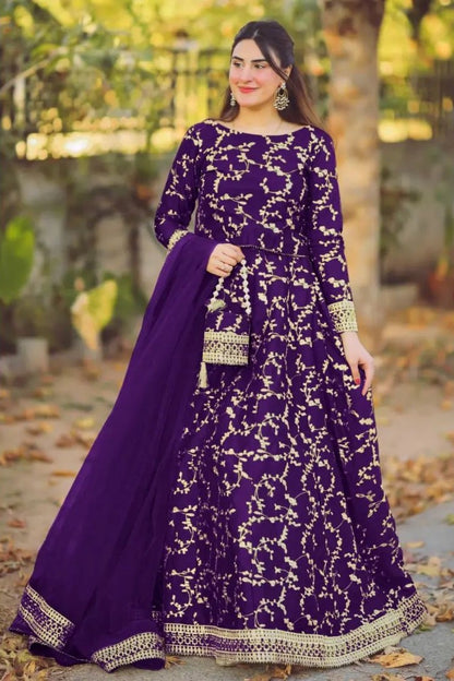 4 Piece Embroidered Maxi