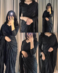 Midnight Moonlight Saree ( Stitched )