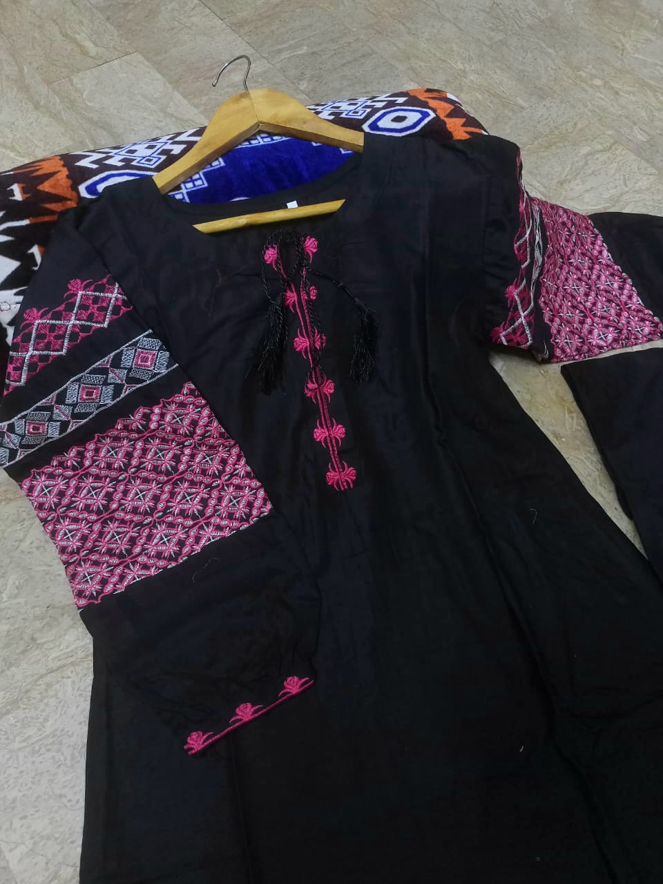 Heavy Sleeves Embroidery 2pcs Suit 🌟✨