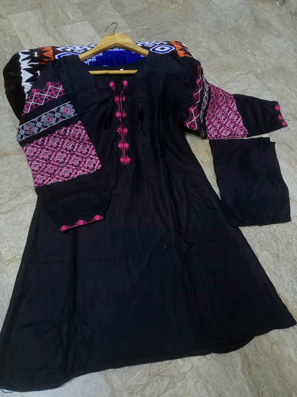 Heavy Sleeves Embroidery 2pcs Suit 🌟✨