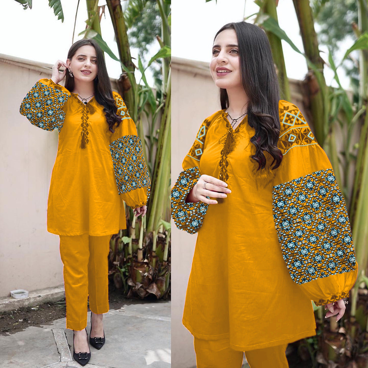 Heavy Sleeves Embroidery 2pcs Suit 🌟✨