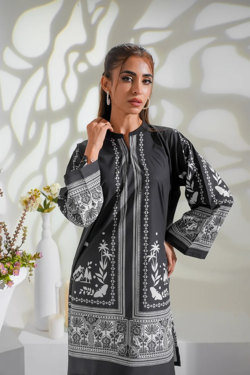 Digital Printed Co-Ord Set – 2PCs (Shirt & Flapper)