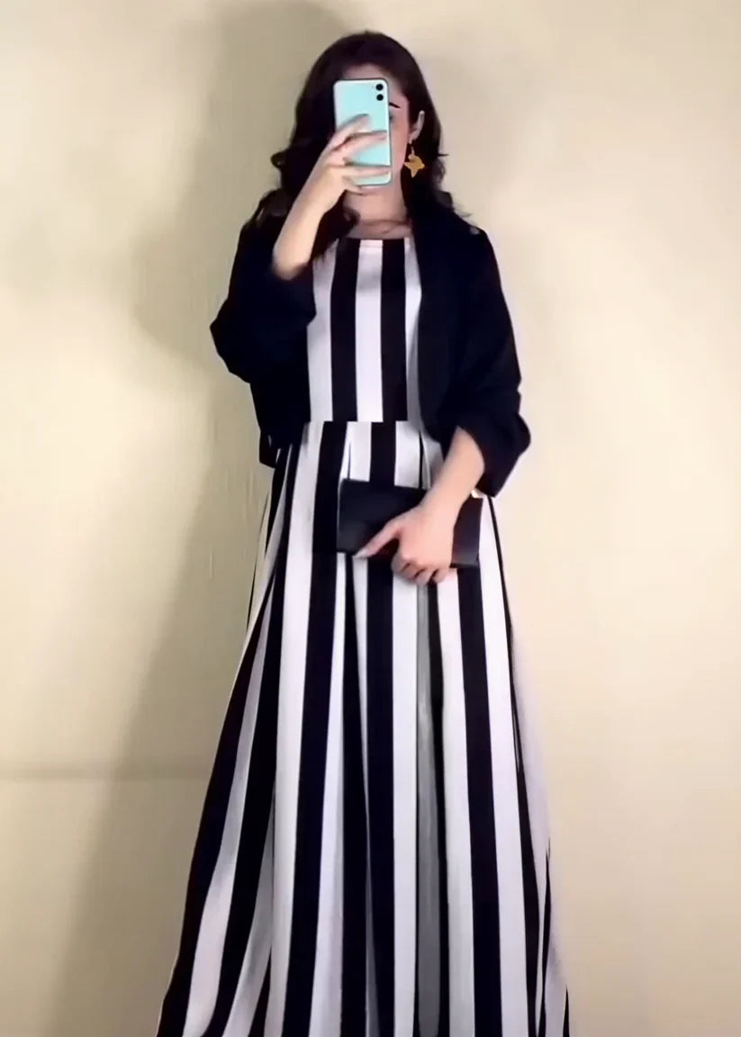 Zebra Print Frock & Soft Cotton Coati 2Piece Set