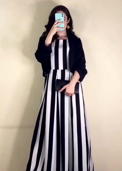 Zebra Print Frock & Soft Cotton Coati 2Piece Set