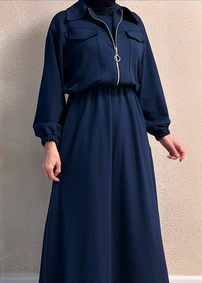 Urban Utility Fleece Two-Piece Dress & Zip Jacket Set