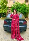 Shamose Silk Saree with Pearl & Stone Work