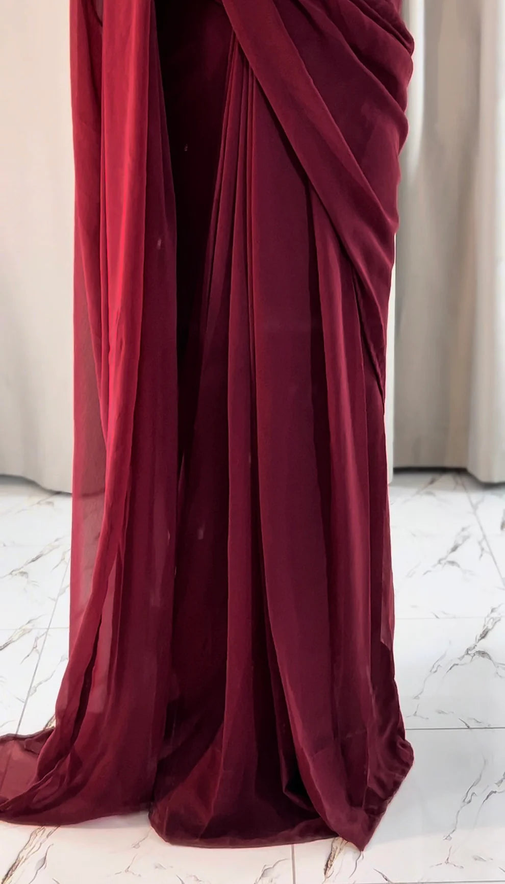 Noor-e-Chiffon Saree Stitched