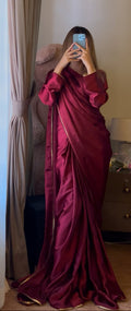 Shama-e-Husn Shamose Silk Saree Stitched
