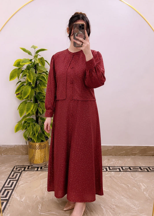 Starlight Moonlight Glitter Maxi & Jacket Set Premium Evening Wear