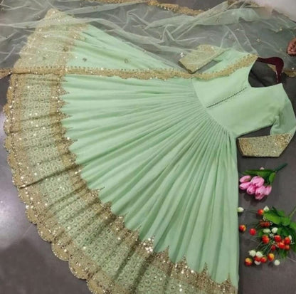 Midnight Star Chiffon 3Piece Suite Heavily Embroidered Sitara Work