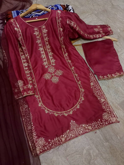 Heavy Sequence 3Piece Suit