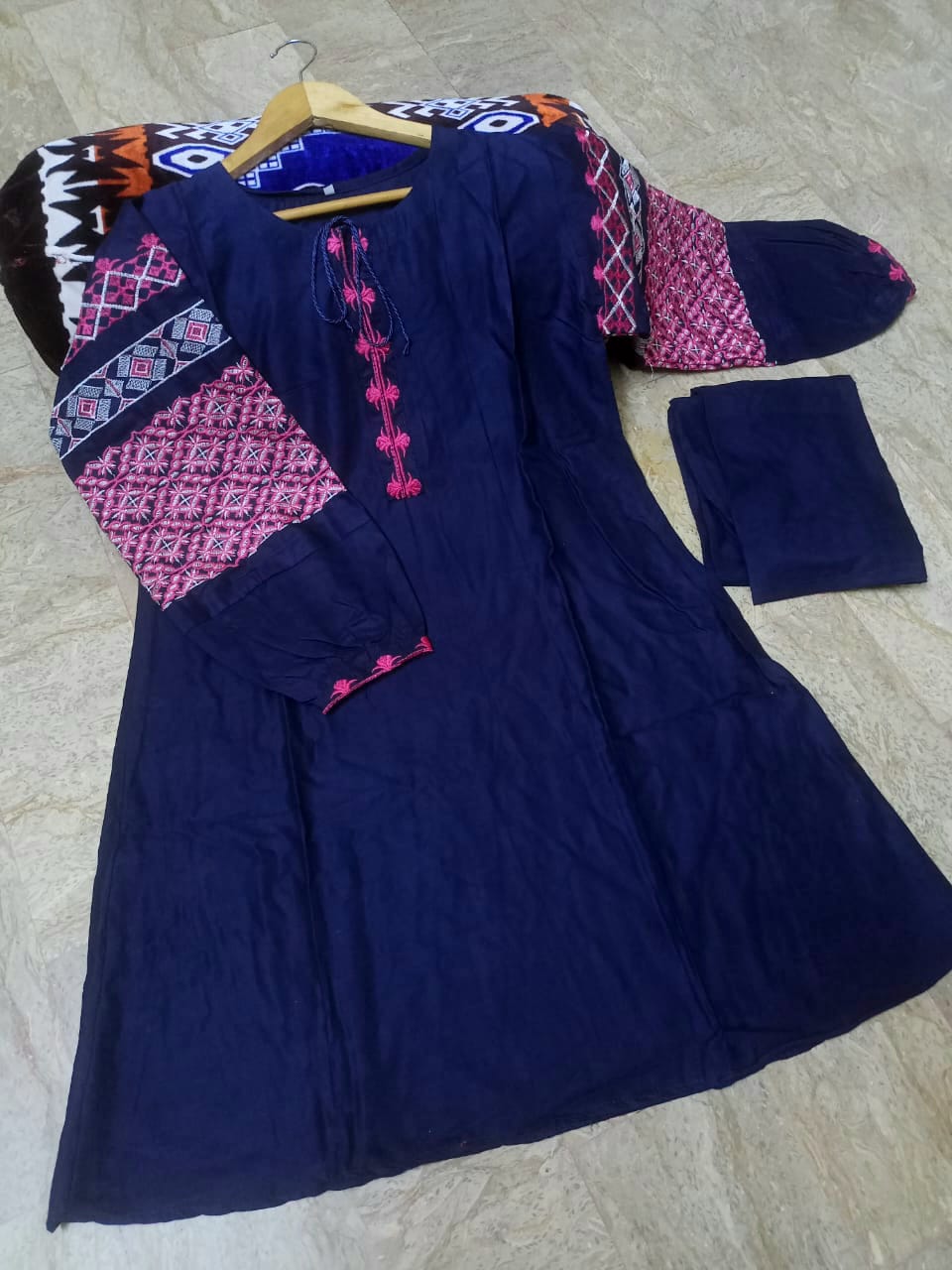 Heavy Sleeves Embroidery 2pcs Suit 🌟✨