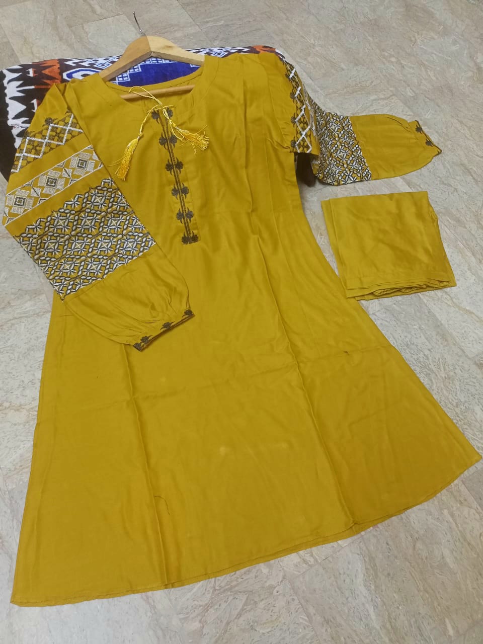 Heavy Sleeves Embroidery 2pcs Suit 🌟✨
