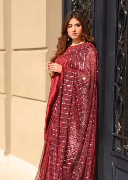 Moonlight Stitched Saree