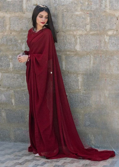 Mirror Chiffon Saree