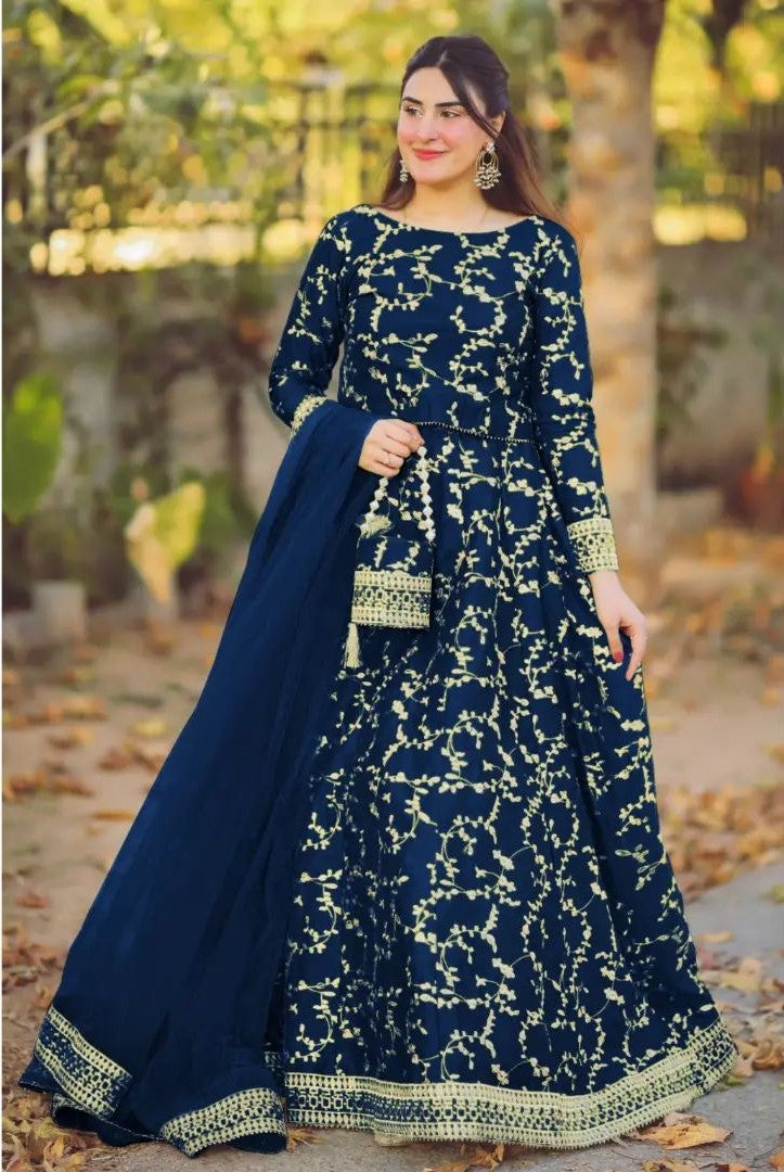 4 Piece Embroidered Maxi