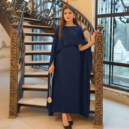 Cape Shawl & Dress Two Piece Set