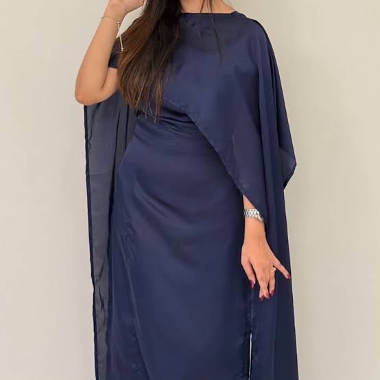 Cape Shawl & Dress Two Piece Set